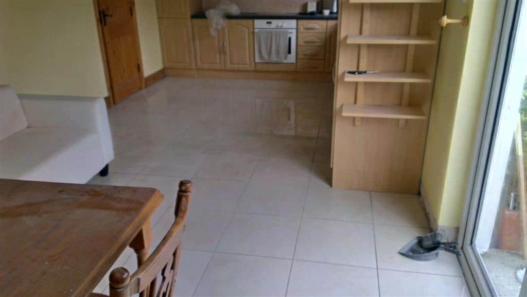 Kitchen Floor with new tiles 3